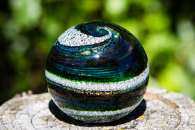 Forest Sunrise Orb with Cremains