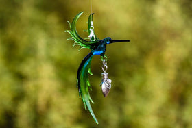 Bird of Paradise with Silver Keepsake for Ashes