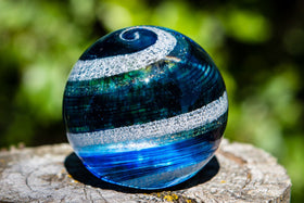 Blue and Gold paperweight