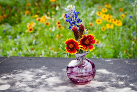 Bud Vase with Infused Ashes