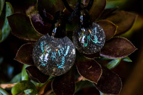 Butterfly Hologram Pendant with Infused Cremation Ash