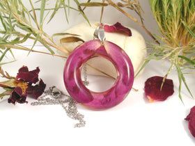 Funeral Flower Halo Pendant - Free Shipping