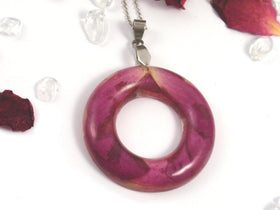 Funeral Flower Halo Pendant - Free Shipping