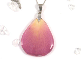 Funeral Flower Rose Petal Pendant - Free Shipping