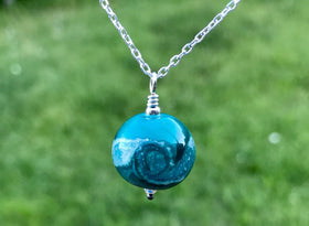 Cosmic Swirl Memorial Pendant