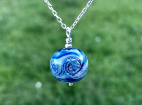 Cosmic Swirl Memorial Pendant