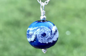 Cosmic Swirl Memorial Pendant