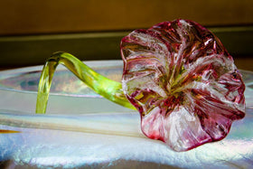 ashes into glass memorial flower
