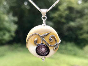 Dragonfly Memorial Pendant with Cremains