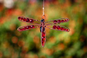 Dragonfly Memorial Ornament - Crystal Beading