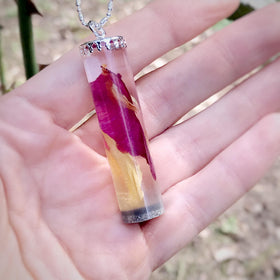 Rose Flowers Pendants with Cremation Ashes.