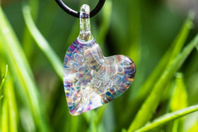 Giverny Gardens Heart Pendant with Infused Cremation Ash