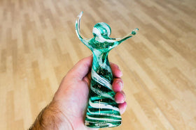 Glass Dancers with Infused Cremation Ash