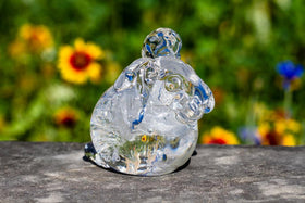 Glass Bunny Rabbit Sculpture with Cremains