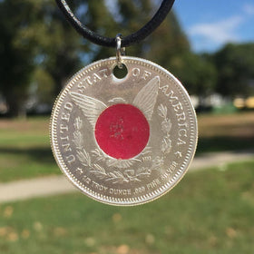Silver Dollar Memorial Pendant