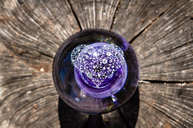 Heart Snowfall Orb with Cremation Ash