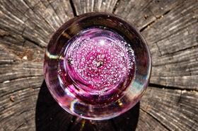 Heart Snowfall Orb with Cremation Ash