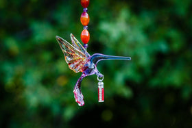 Heirloom Hummingbird with Sterling Silver Keepsake Vial