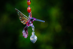 Heirloom Hummingbird with Sterling Silver Keepsake Vial