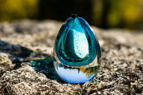 Glass Keepsake Urn for Cremation Ashes of People or Pets