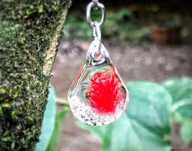 Memorial Keychains with Cremation Ash