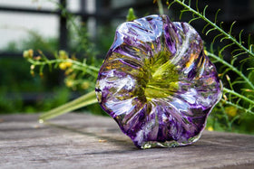 ashes into glass memorial flower