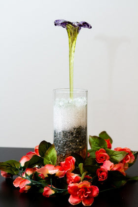 ashes into glass memorial flower