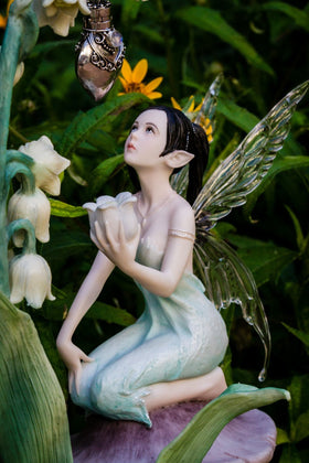 Lily Fairy with Silver Keepsake Pendant for Ashes