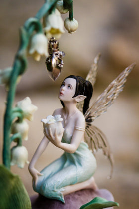 Lily Fairy with Silver Keepsake Pendant for Ashes