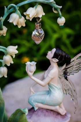 Lily Fairy with Silver Keepsake Pendant for Ashes