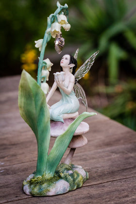 Lily Fairy with Silver Keepsake Pendant for Ashes