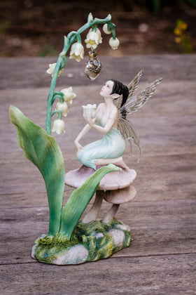 Lily Fairy with Silver Keepsake Pendant for Ashes