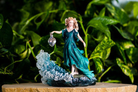 Lost Sailor Sculpture with Silver Keepsake Urn