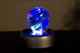 Multi-color LED Rotating Spirit Piece Memorial Stand