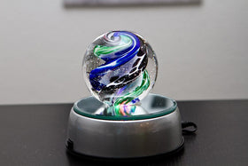 Multi-color LED Rotating Spirit Piece Memorial Stand