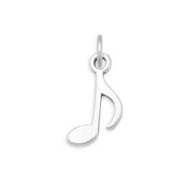 Sterling silver music note