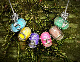Name Necklaces with Infused Cremains