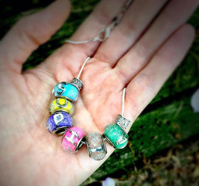 Name Necklaces with Infused Cremains