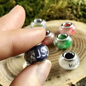 Name Beads with Cremains