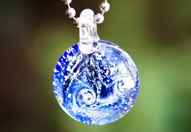 Night Swirl Pendant with Ash