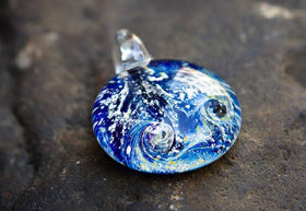 Night Swirl Pendant with Ash