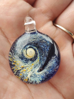 Night Swirl Pendant with Ash