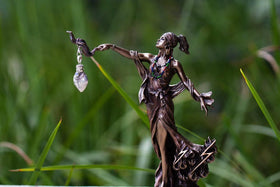 Oya Bronze Statuette with Silver Heart Keepsake