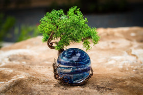 Ponderosa Tree Of Life with Sparkle Orb Infused with Cremains