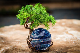 Ponderosa Tree Of Life with Sparkle Orb Infused with Cremains