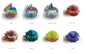 Glass Pumpkin with Infused Cremains