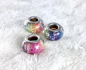 Rainbow Beads with Infused Cremation Ash (Multi-pack)