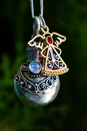 Red Angel Sympathy Necklace
