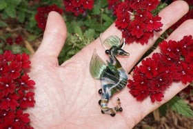 Seahorse ornament with Infused Cremation Ash