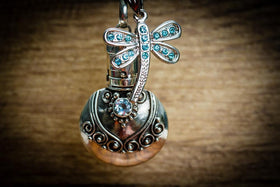 Silver Dragonfly Cremation Necklace
